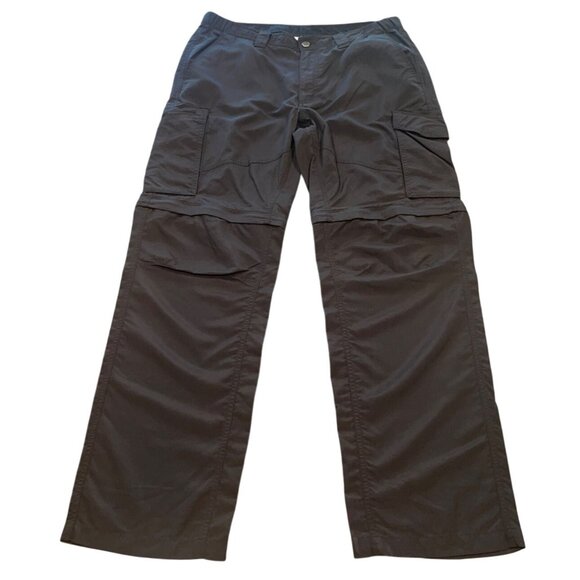 Columbia Men's 36x32 Black Convertible Pants Zip Off Outdoor Hiking Lightweight - Picture 1 of 9